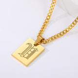 Initial Letter Pendant Necklace