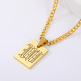 Initial Letter Pendant Necklace