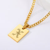 Initial Letter Pendant Necklace