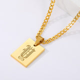 Initial Letter Pendant Necklace