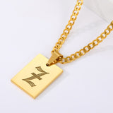 Initial Letter Pendant Necklace